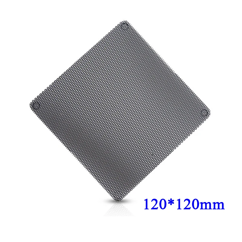 120mm Cuttable Black PVC  Fan Dust Filter Computer Case Cooler Dustproof Mesh Cover PC Cooling Accessories 12*12cm