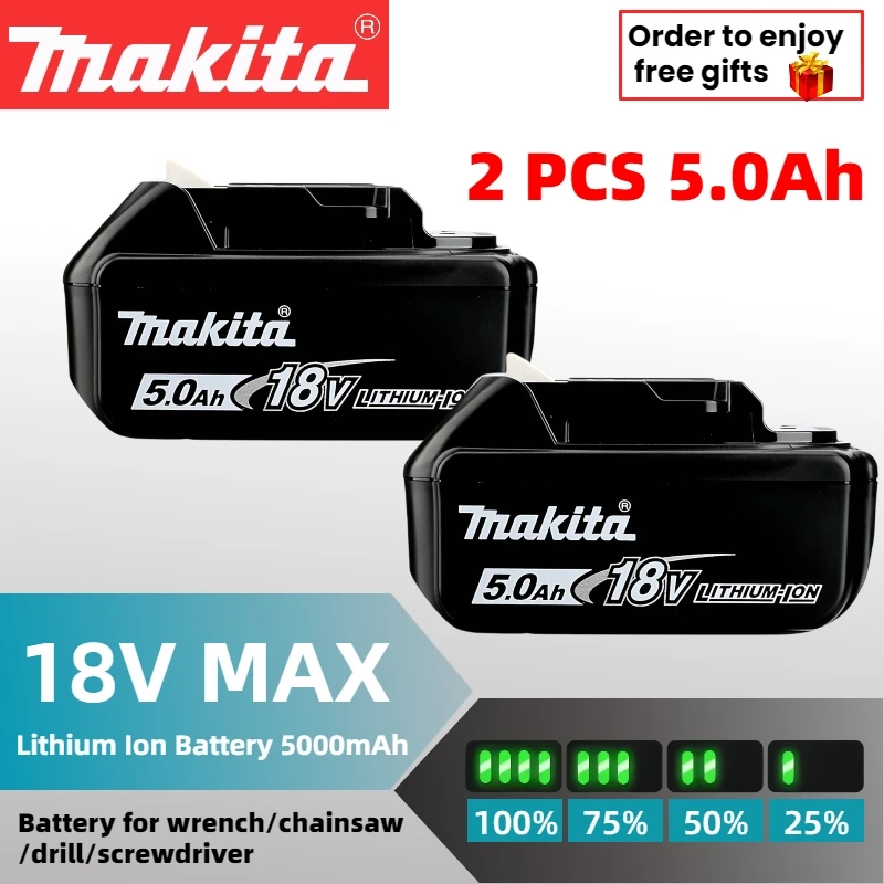 Оригинальная аккумуляторная батарея Makita 18 В аккумулятор для DDF487 DTD173 GDA404 DTW700