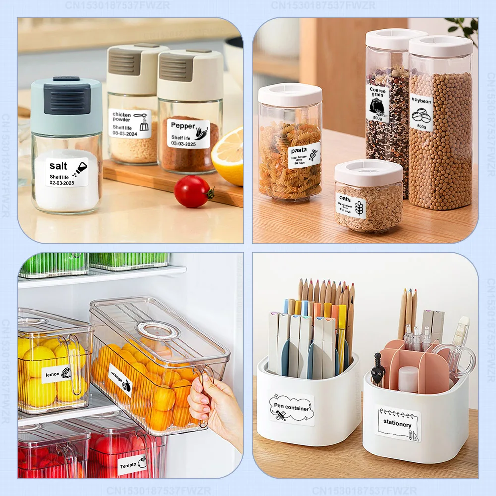 Наклейки для принтера Niimbot B21 B1 B203 B3S самоклеящиеся клейкие ленты этикеток Ширина