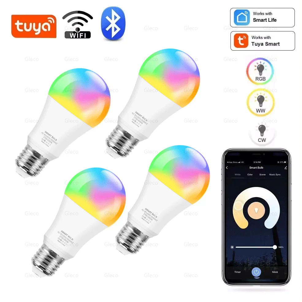 

Gleco умная светодиодная лампа RGB 110/220В