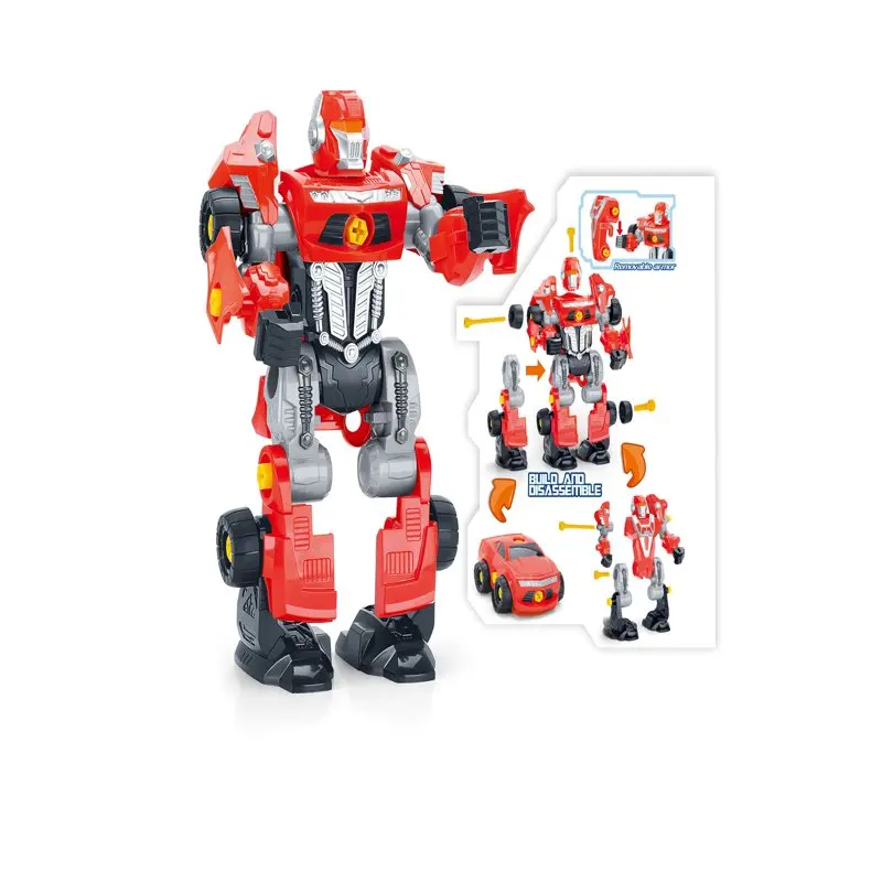 

3-in-1 Take-A-Part Futuristic being Toy Playset - Red