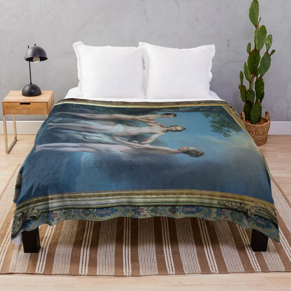 r2363/Chateau de Chenonceau 5 peintre Van Loo — лесная одеяло Nesle Okaio Création Olavia-Olao 2020 плед