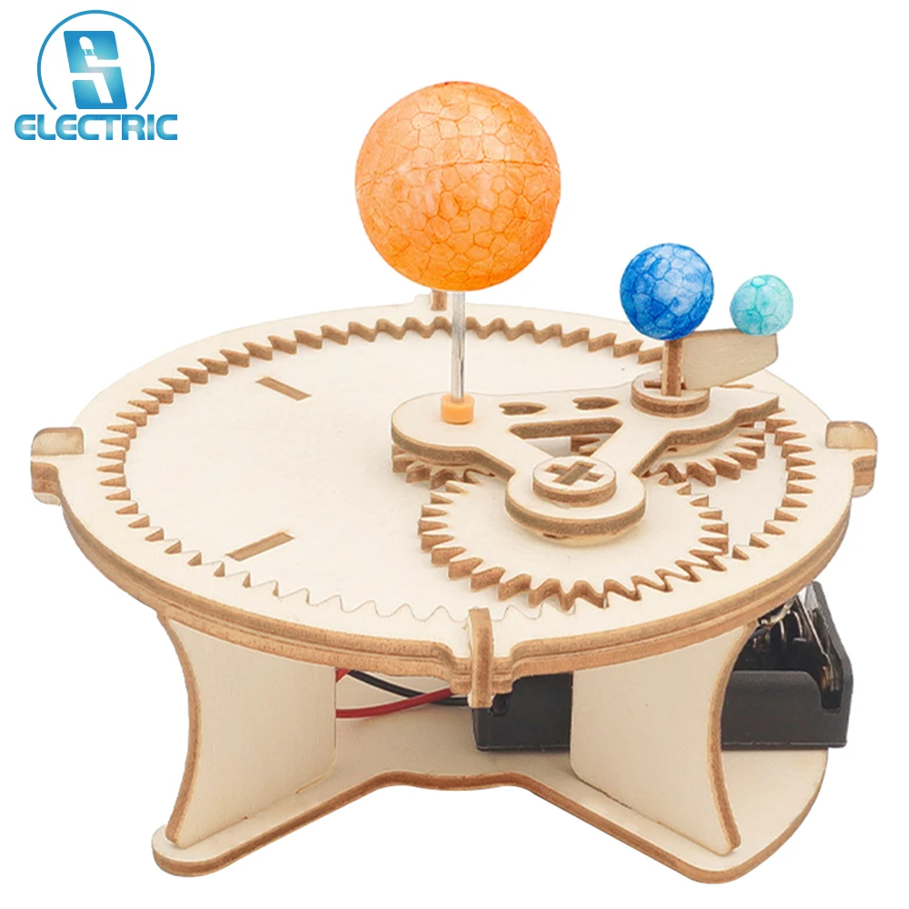 

DIY Science and Technology Earth Moon Sun Three Ball Instrument Children's Assembly Puzzle Teaching Aids Scientific Experiment