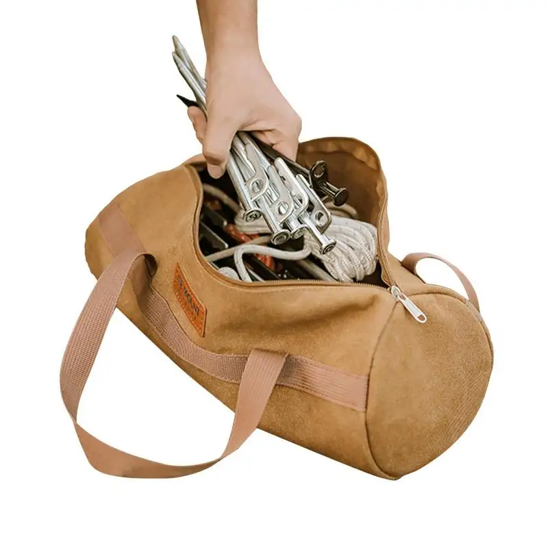 

Tent Pole Bag Washable Camping Organizer Wear-Resistant Portable Tent Bag Anti-Tear Stake Storage For Small Tools Wind Ropes