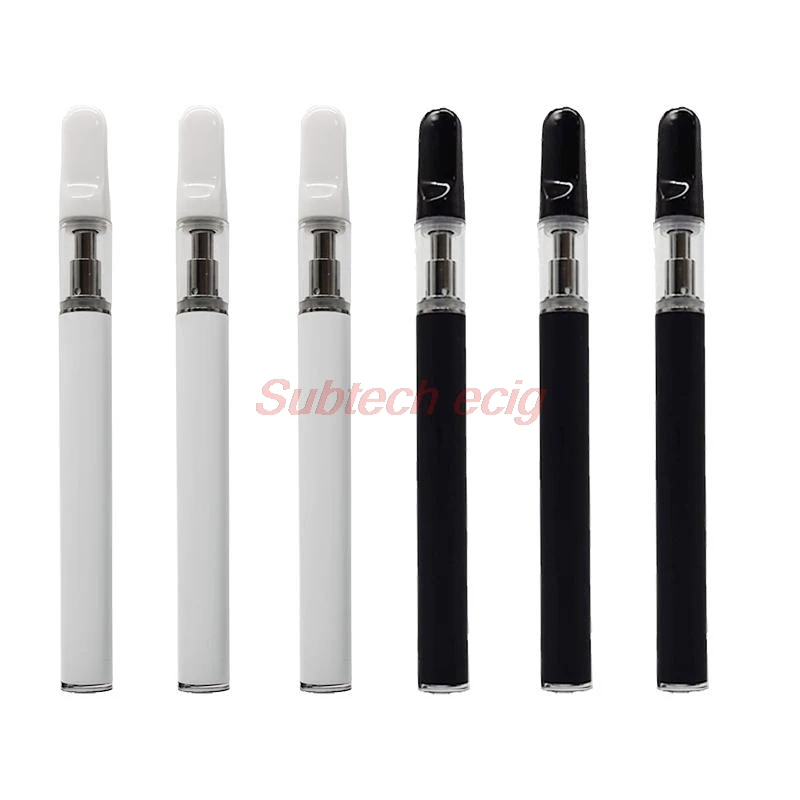 

10pcs E Cigarette CC-ell Vape Pen 510 Thread 350mah Preheating Battery 0.5ml 1.0ml Ceramic Coil Cartridge Vapor Kit With Buttons