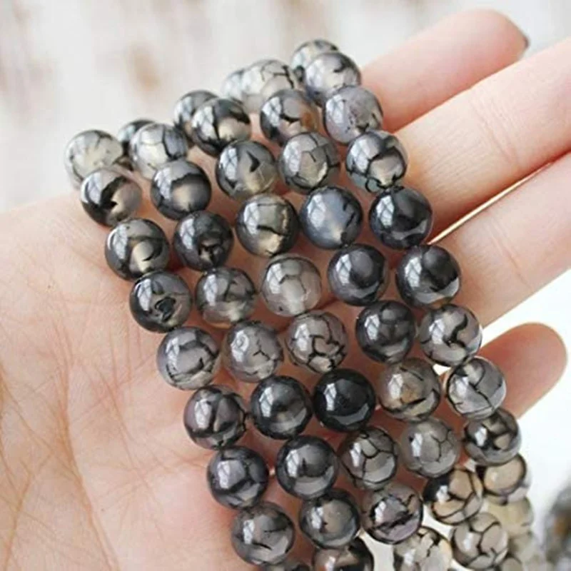 

Dragon Stone Loose Beads Natural Gemstone Smooth Round for Jewelry Making