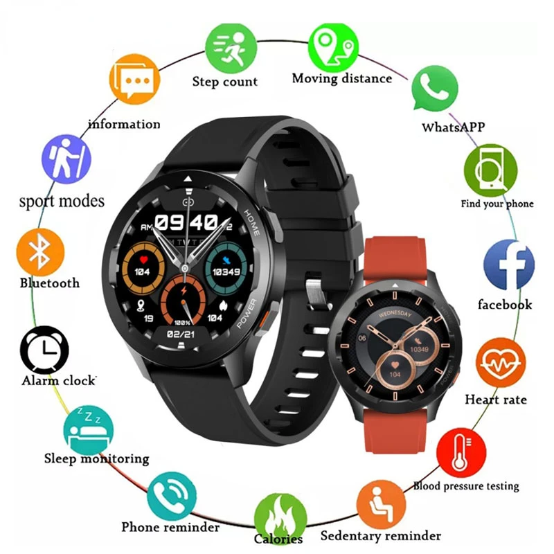 

FW05 Water Proof Smart Watch Blue-tooth Calls Temperature Heart Rate Blood Oxygen Detection Sports Fitness Smart Watch