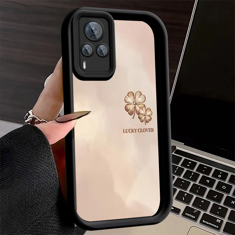Чехол с изображением четырехлистного клевера для VIVO Y75s чехол Y72t Y10 Y77e t1 Y55s Y52s Y53s Y50t