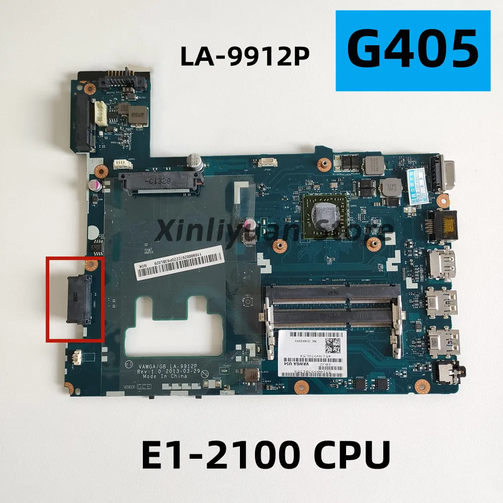 Оригинальная материнская плата VAWGA / GB LA-9912P для ноутбука Lenovo G405 системная со