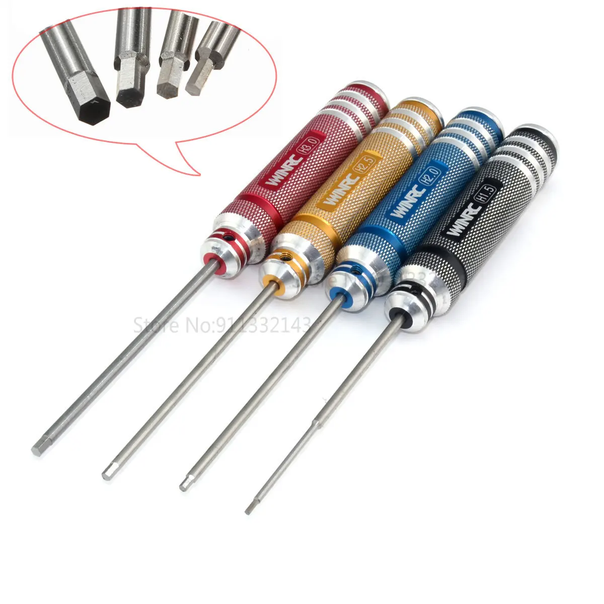 

Hex Screwdriver Set 1.5 2.0 2.5 3.0mm Screw Driver For RC Car Helicopter Toys Quadcopter Multi-Axis FPV Drone Tools