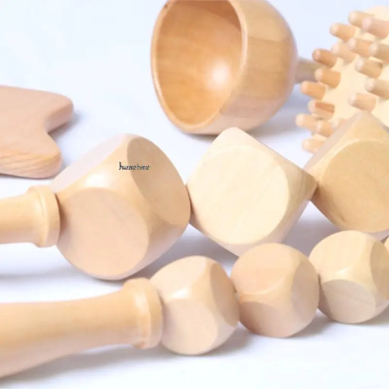 5 шт./компл. массажер из бука катящаяся палочка скребковая доска меридиан