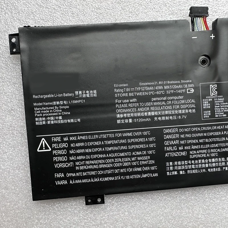 Аккумулятор SupStone L15M4PC1 L15L4PC1 для ноутбука Lenovo YOGA 710-11ISK 80V6 710-11IKB 80TX 5B10K90767 5B10K90801
