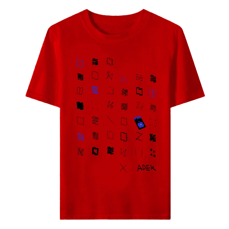 

ADER top and tee unisex monogram print cotton versatile tee