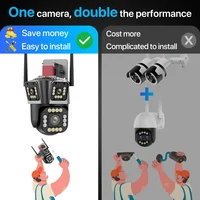 Умная PTZ Wi-Fi камера с тремя объективами#5