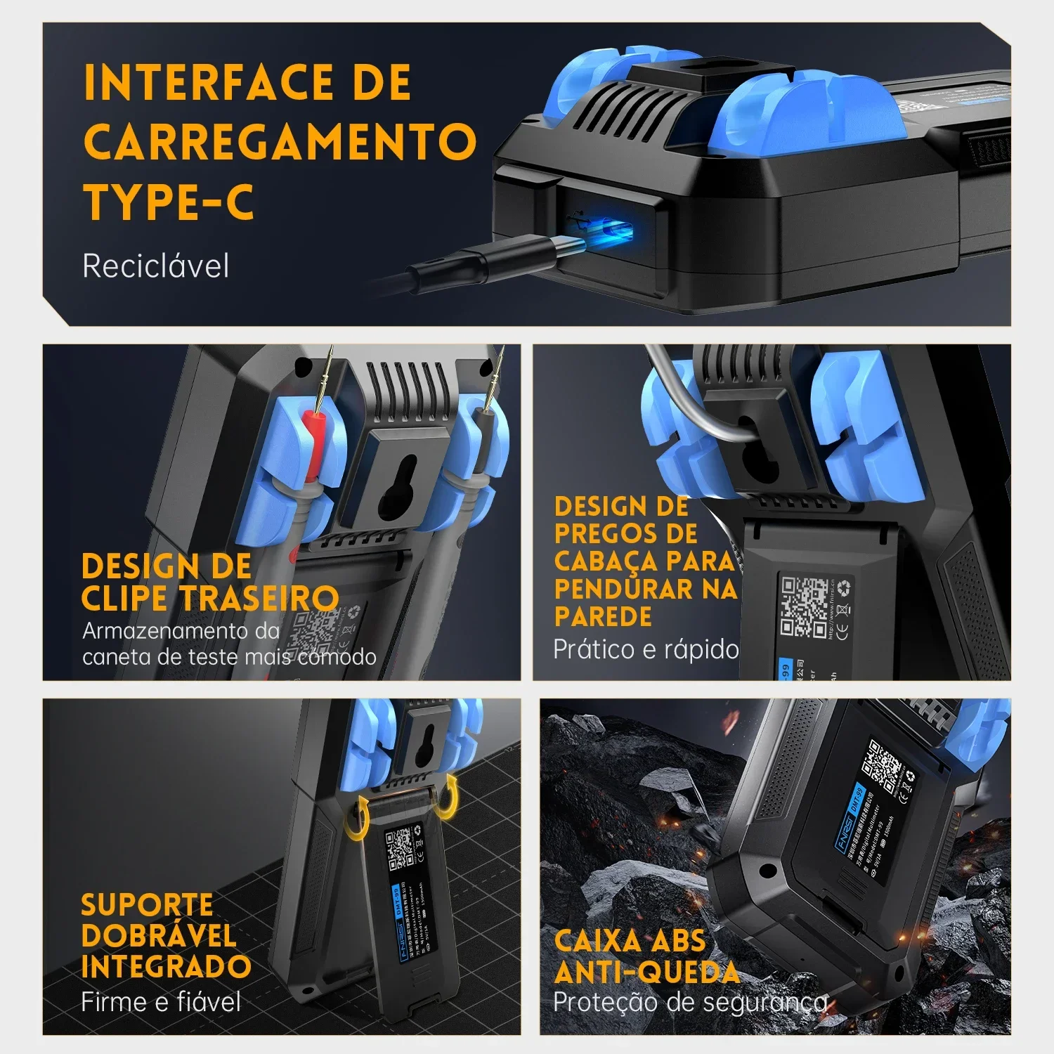 DMT-99 9999 отсчетов цифровой мультиметр-умный профессиональный тестер