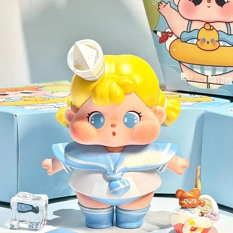 QOQO Be Curious To Sea with You Серия Фигурка Игрушка Большое Лицо Толстая Девушка Кукла