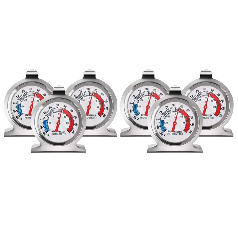

2X Refrigerator Freezer Thermometer Series Large Dial Thermometer Temperature Thermometer For Refrigerator Freezer