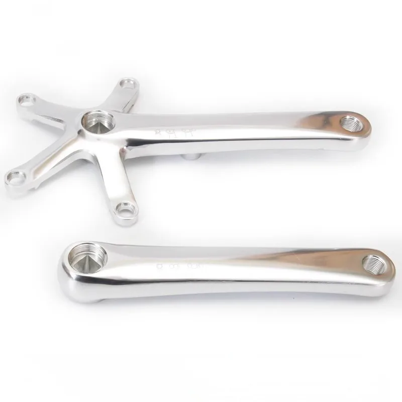 Складной велосипедный шатун полированный серебристый для Brompton cline tline BCD 130 170 мм