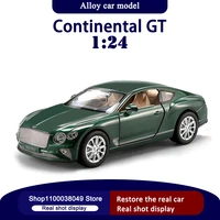 124 continental gt alloy car model boy metal toy car die casting and toy car pull back car kids boy toy tabletop ornament
