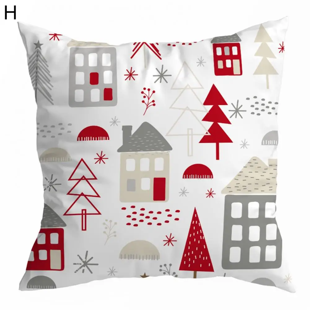 

Модный односторонний декоративный чехол для подушки с рождественским рисунком