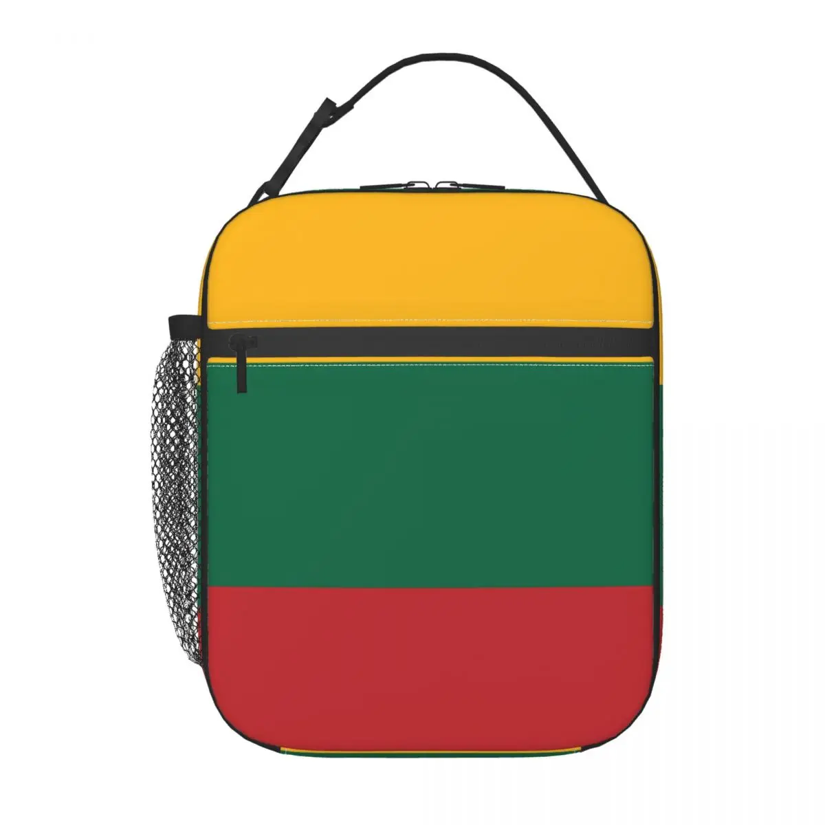

Cooler Lunch Bag Flag Of Lithuania Print Insulated Thermal Food Picnic Handbag Portable Shoulder Lunch Box Tote