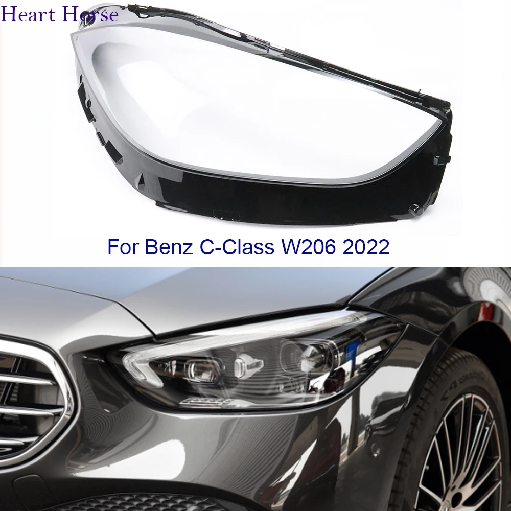 

For Benz C-Class W206 Headlights Lens Cover Lamp Shade Headlamp Shell Replace Original Lampshade 2021 2022
