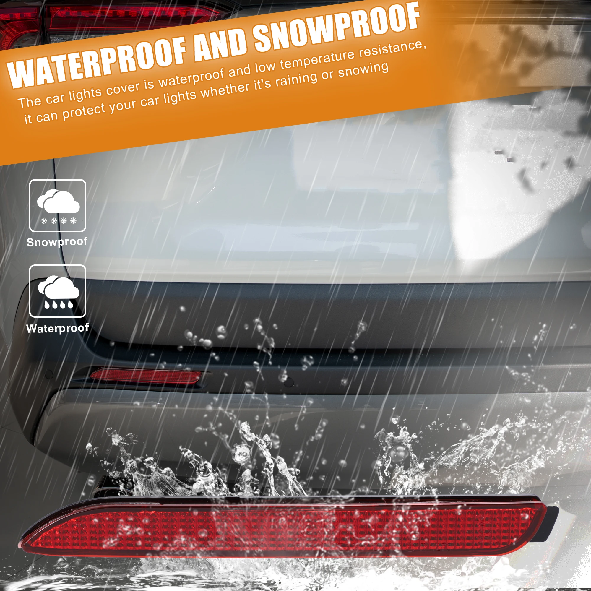 Uxcell задний левый правый бампер рефлекторная Обложка для Toyota RAV4 2019-2021 Lexus RC300 2016-2021