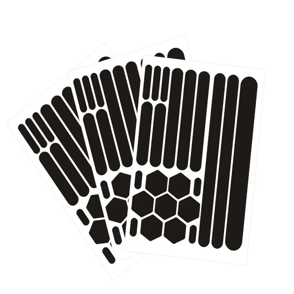 Светоотражающие наклейки для мотоцикла шлемы невидимые черные светоотражающие