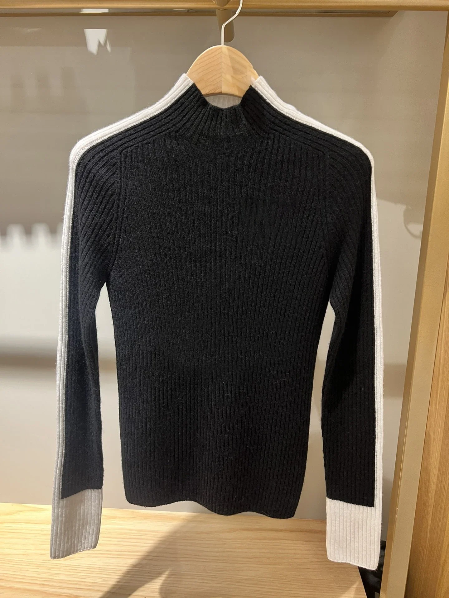 

Оригинальная одежда для гольфа в Корейском стиле, женский спортивный вязаный Универсальный облегающий свитер с полувысоким воротником для гольфа