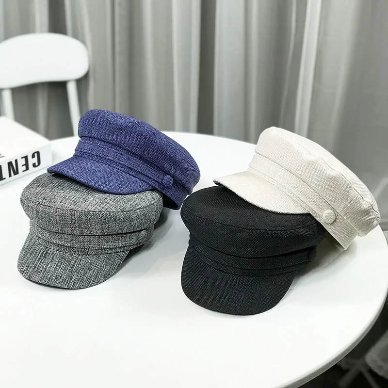 

Hat Female Net Red with All The Duck Hats Spring and Summer New Breathable Flat Cap Autumn Travel Shade British Beret