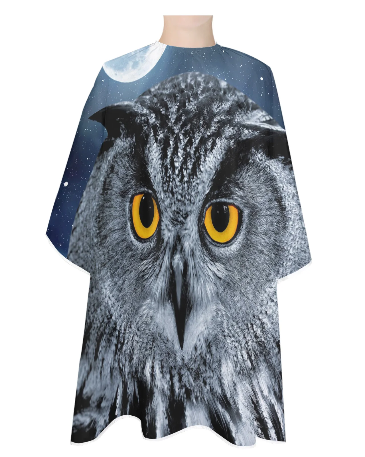 

Фартук для стрижки с животными, совой, луной, водонепроницаемый