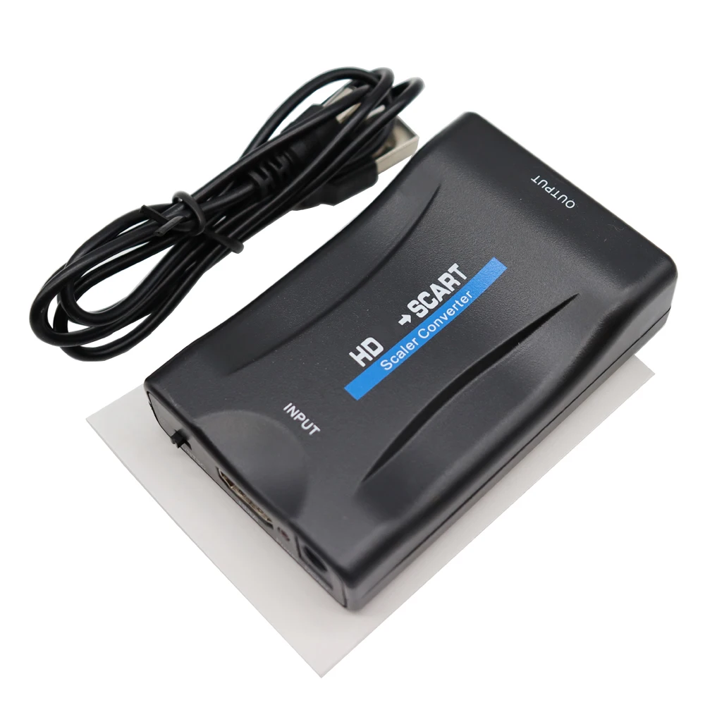 Адаптер 1080P SCART К HDMI-высококлассный преобразователь видео аудио для HD ТВ
