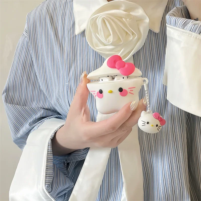 Sanrio Hello Kitty силикагель AirPods Pro Bluetooth сумка для наушников милый мультяшный мягкий