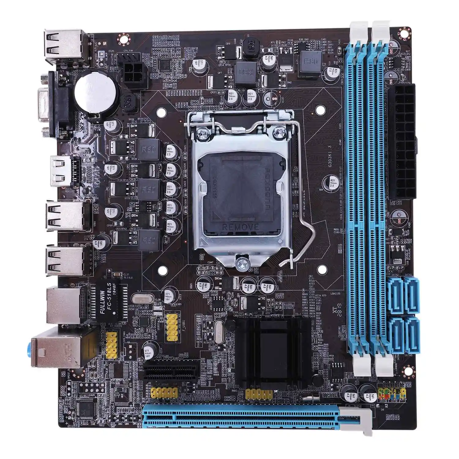 H61 LGA 1155 DDR3 ОЗУ USB 2 0 плата поддержка Core I3 I5 I7 Quad CPU двухканальная материнская для