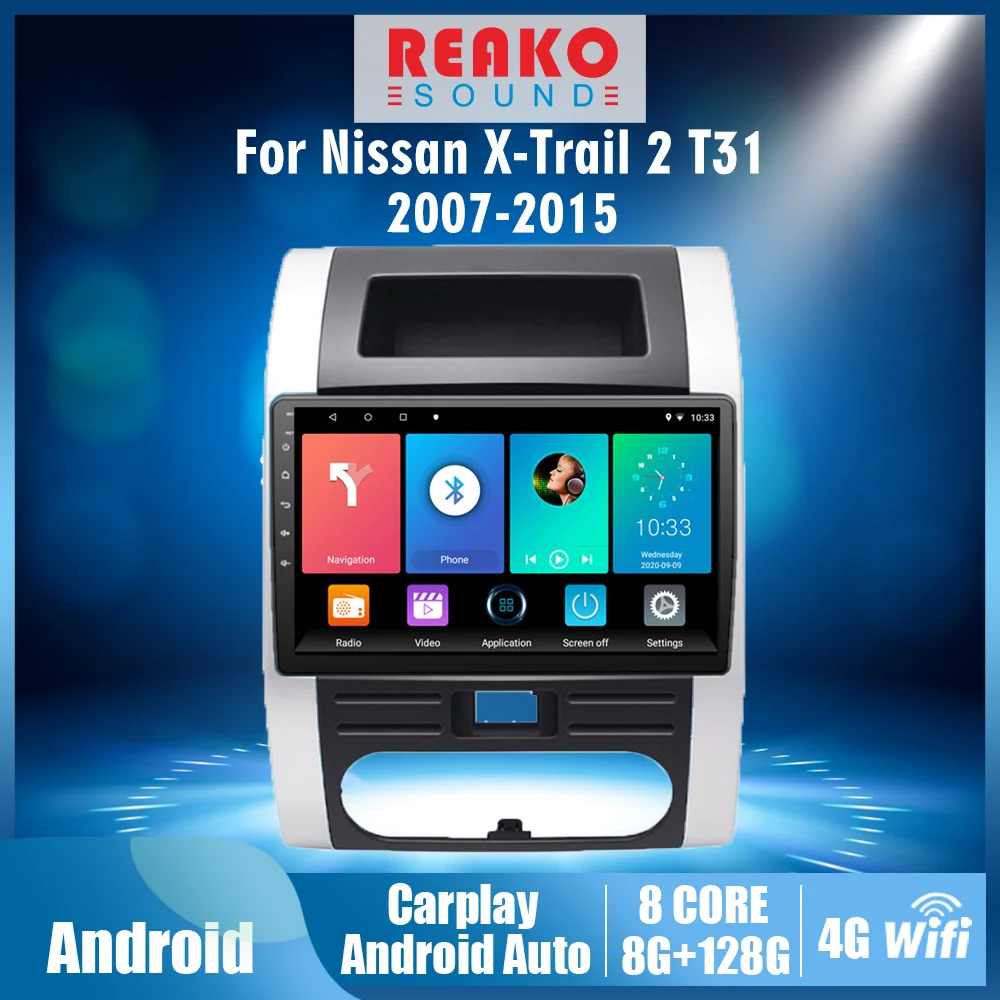 

10.1 Inch 2.5D Android Carplay For Nissan X Trail 2008-2012 4G WiFi Car Radio Stereo GPS Multimedia Player BT Head Unit