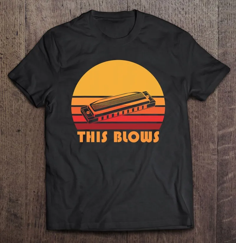 

Мужская Винтажная Футболка с принтом «гармоника»