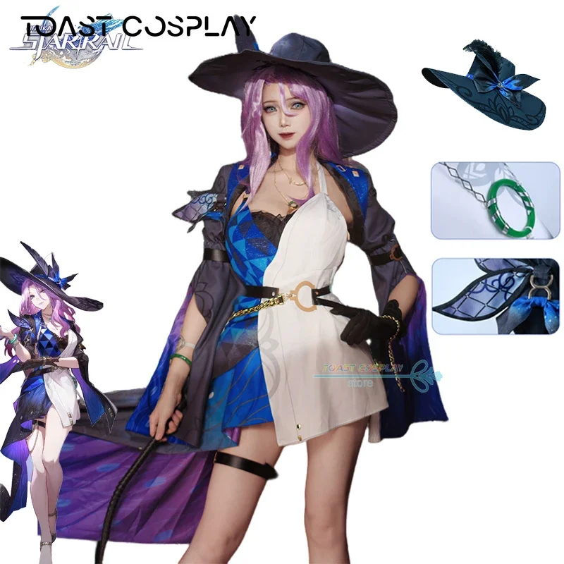 Нефритовая игра для косплея Honkai Star Rail Нефритовый костюм Платье Шляпа Аниме