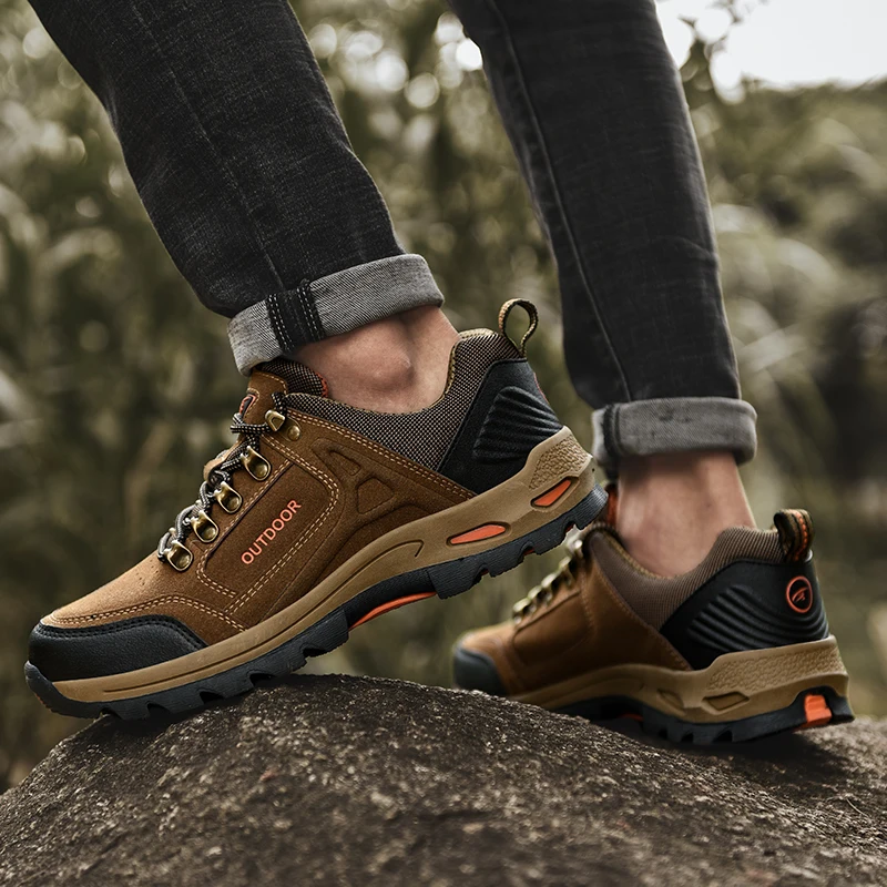 39-46# Men's Fashion Comfortable Hiking Shoes Camping Training Shoes Adult Youth Leisure Wear Resistance Breathable Hiking Shoes