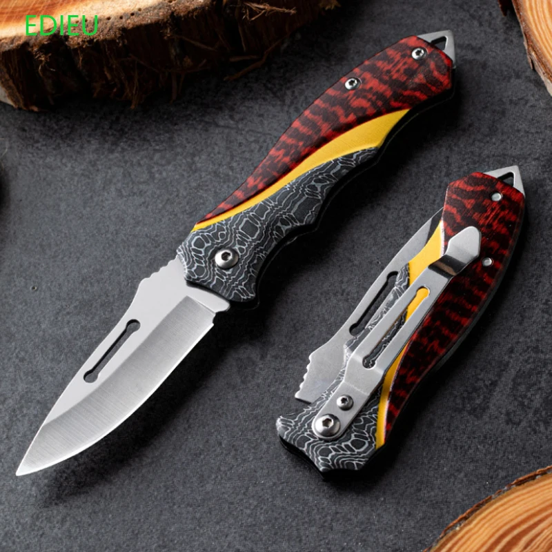 

57HRC Folding Knife Tactical Survival Knives Hunting Camping Blade Edc Multi High Hardness Military Survival Knife Pocket