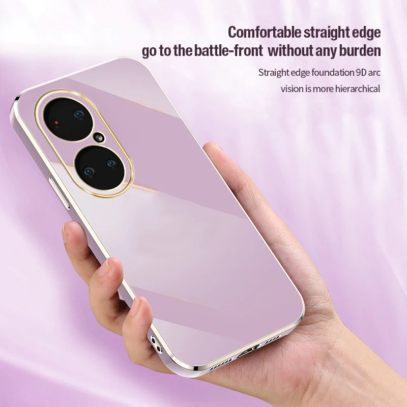 

6D Plating Soft TPU Case For Huawei P50 Pro P40 P30 P20 Lite Mate 40 30 20 P Smart 2021 Z Y9A Y9s Luxury Silicone Bumper Cover