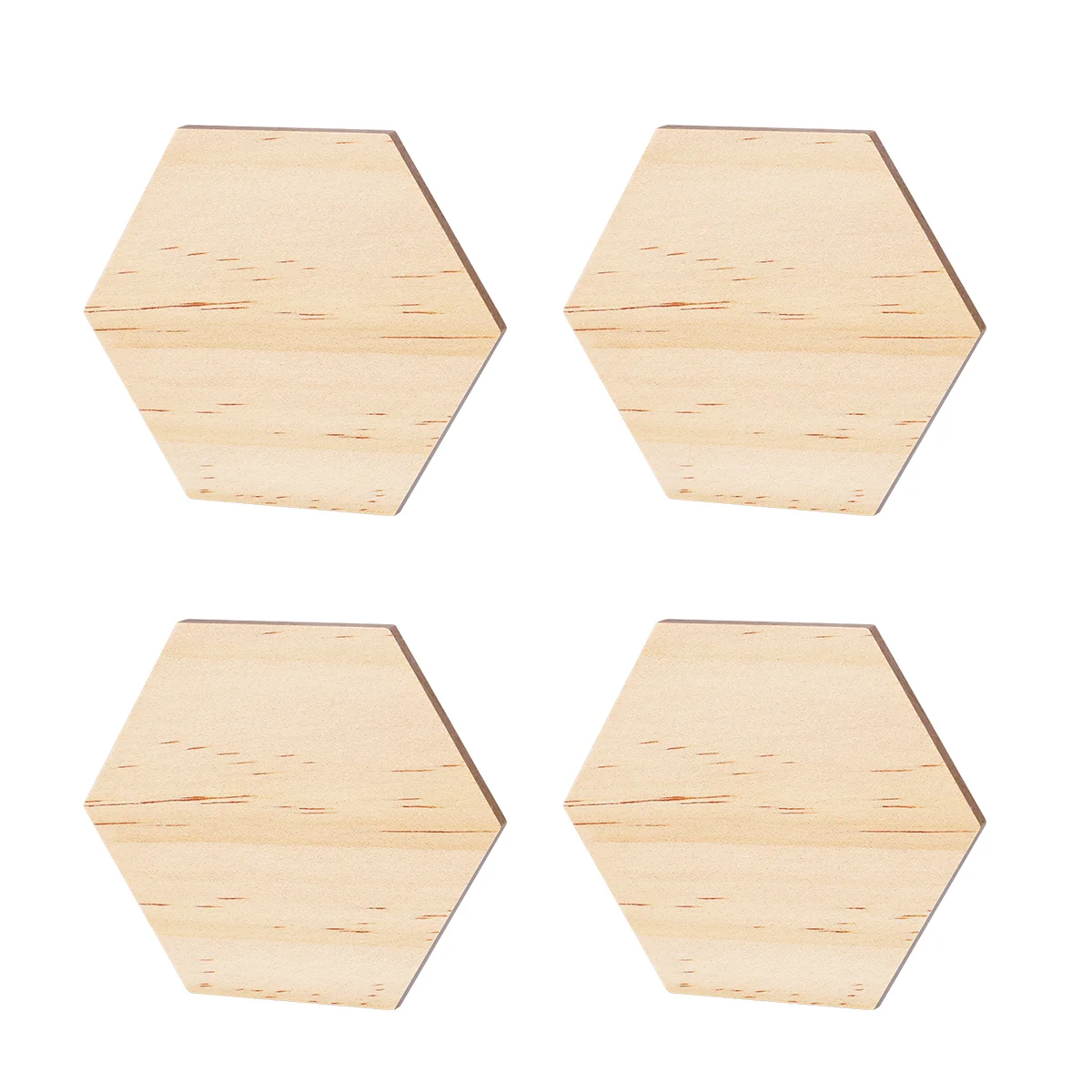

Wood Hexagon Unfinished Wooden Pieces Cutouts Slices Natural Crafts Craft Wall Shapes Discs Blank Decorativechips Ornament Door