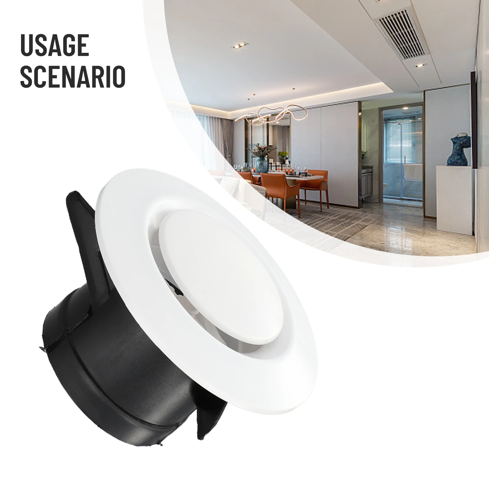 Naścienny wentylator sufitowy VIBRATITE Tworzywo ABS 75/100/125 mm Wentylacja powietrza Wodoodporna osłona do ogrzewania i ch...