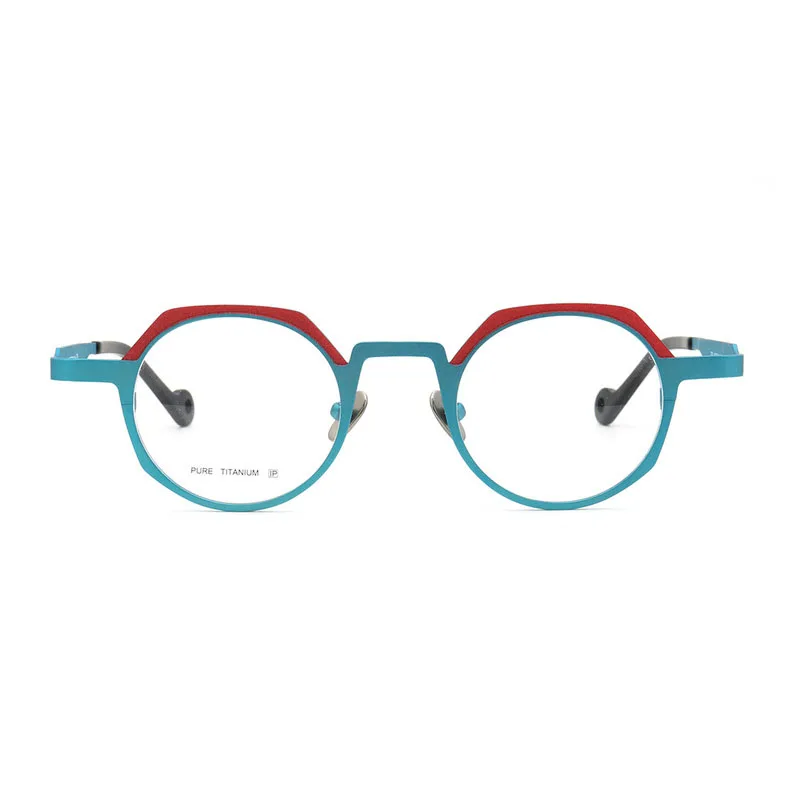 

New Style ploygon Pure Titanium Reading Prescription Glasses For Men Ultralight Optical Eyewear Classic Vintage Eyeglass Frames