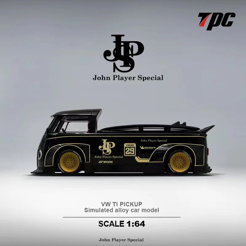 

TPC 1:64 RWB T1 Pickup Black Gold JPS Ordinary /LUXURY limited699 Model Car