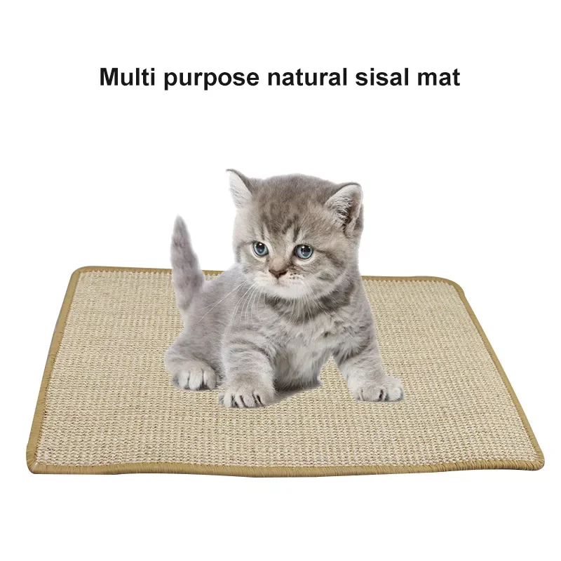 

1Pc Cat Scratching Mat Natural Sisal Felt Durable Cat Scratcher Sisal Scratching Pad for Cats Protecting Furniture Supplies