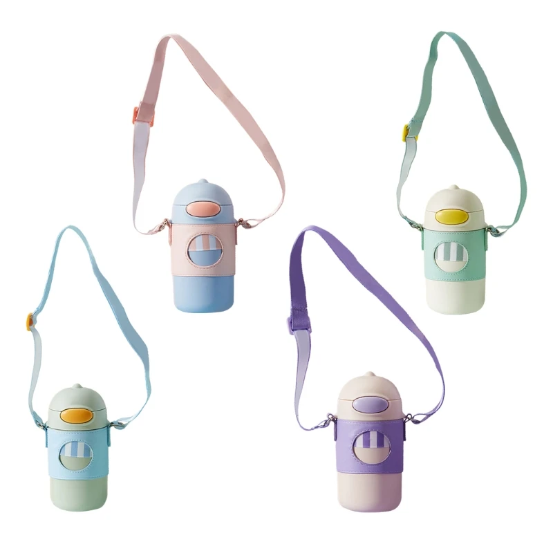 

Симпатичный дизайн, вакуумные бутылки с полезной соломинкой и BPA бесплатно 320 мл, 4 цвета на выбор