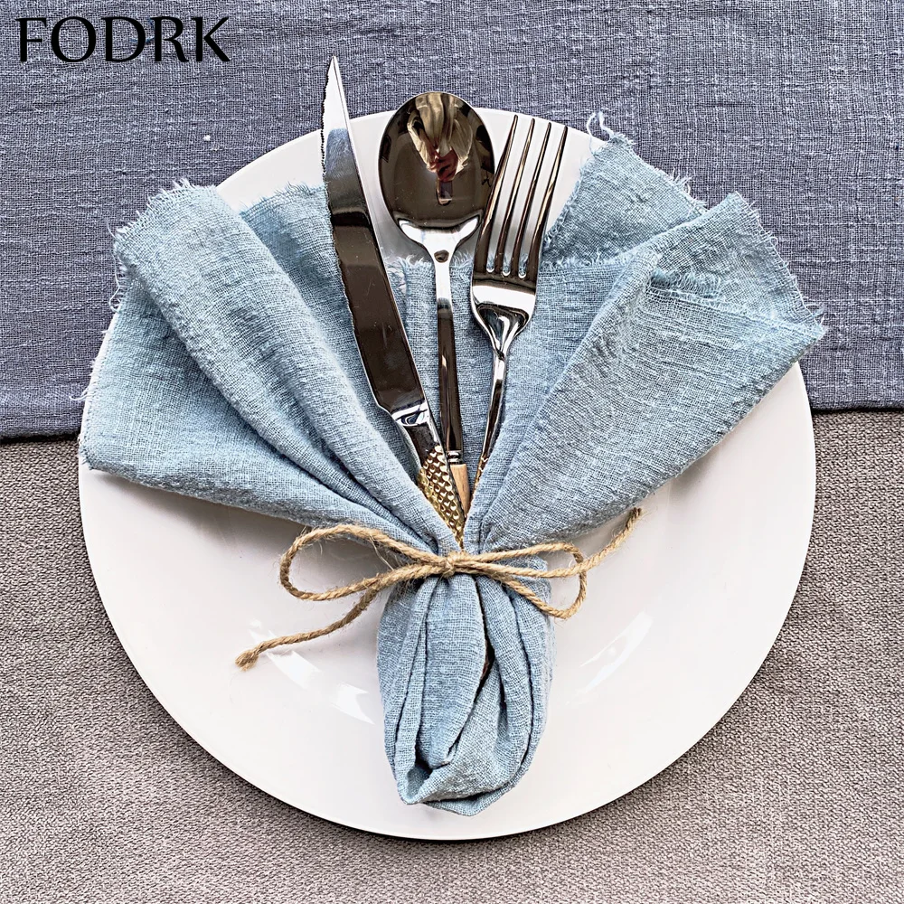 12 шт. скатерть свадебные салфетки для тарелок коврик Сервировочная ткань