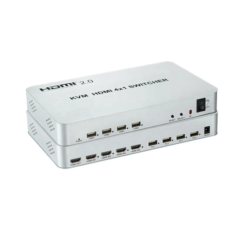 

2.0 HDMI Switcher 4x1 support 3D 4K60Hz KVM function