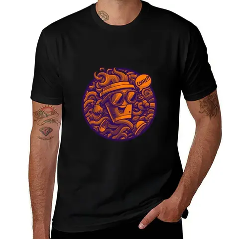 Coffee Character Chaos T-Shirt tops luxury designer cute clothes man clothes men workout shirt
