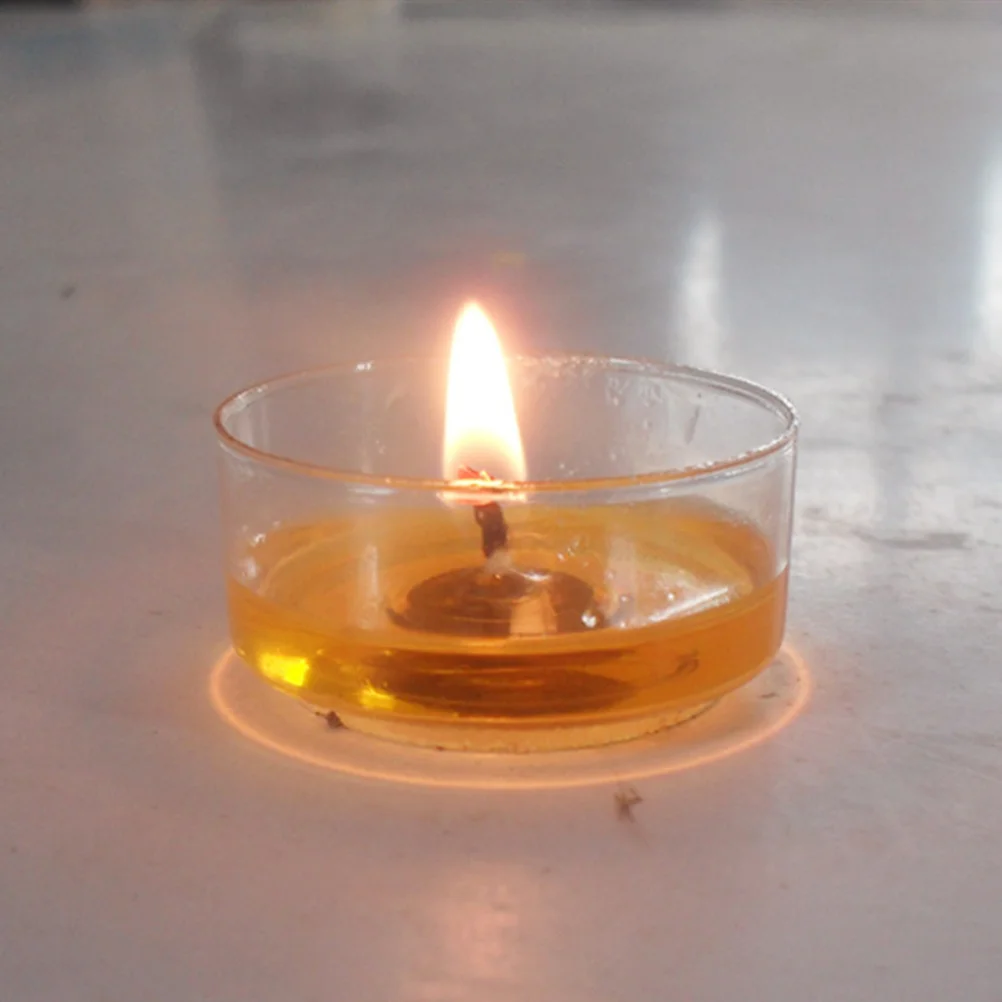 

500PCS 2. 6cm Soy Wick DIY Craft Tealight Core Wicks with Metal Sustainer Tabs Low Wick for Home Shop